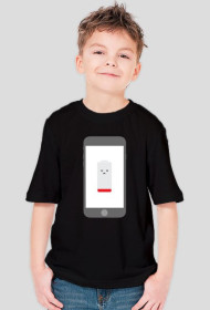 T-shirt koniec baterii