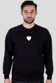 crewneck intliziyo. heart white