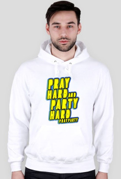 Bluza "PrayHard" Biała