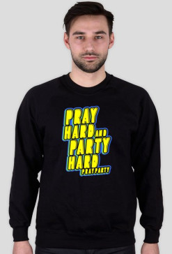 Bluza "PrayHard" Czarna