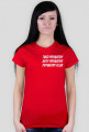 koszuleczka damska napis w fajnym miejscu