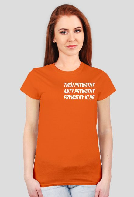koszuleczka damska napis w fajnym miejscu