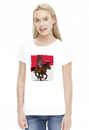 Polandball Husaria Koszulka Damska