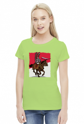 Polandball Husaria Koszulka Damska