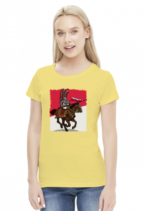 Polandball Husaria Koszulka Damska