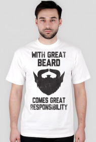Beard Men T-shirt White