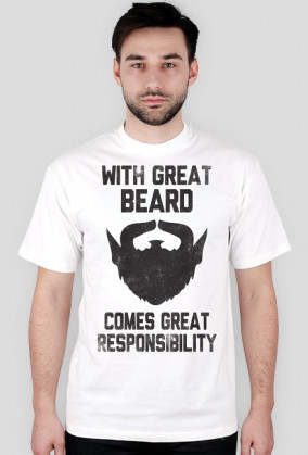 Beard Men T-shirt White