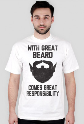 Beard Men T-shirt White