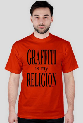 KOSZULKA MĘSKA GRAFFITI IS MY RELIGION