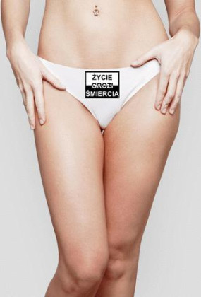 Życie grozi śmiercią stringi