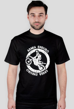 Koszulka męska ArmiaEnDuro czarna