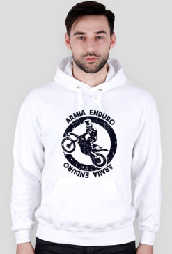 MotoBluza męska z kapturem ArmiaEnDuro
