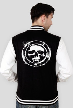 Bluza College Black Skull