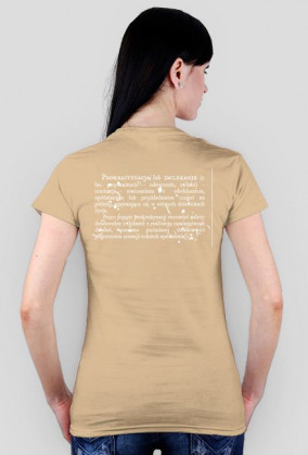 Koszulka damska - Prokrastynacja wersja 2 (biały nadruk)