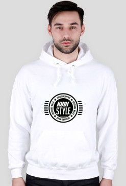 BLUZA BIAŁA Z KAPTUREM - KUBI STYLE