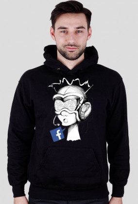 Facebook męska bluza kaptur