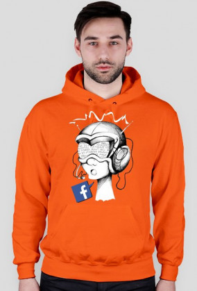 Facebook męska bluza kaptur