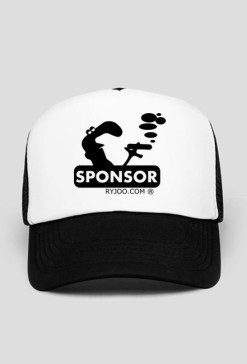 Sponsor - czapka b/w ryjoo