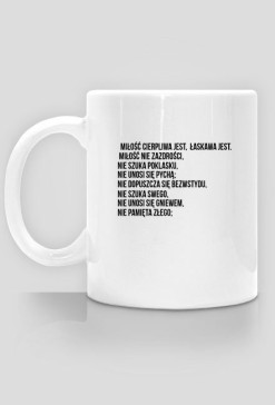 Hymn o miłości kubek.