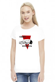 Koszulka Polonez Caro biała damska