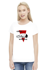 Koszulka Polonez Caro biała damska