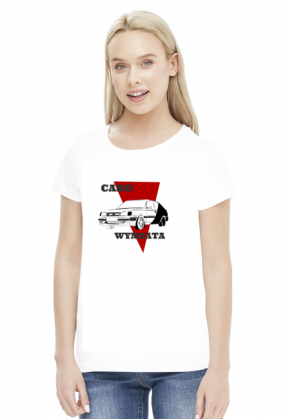 Koszulka Polonez Caro biała damska