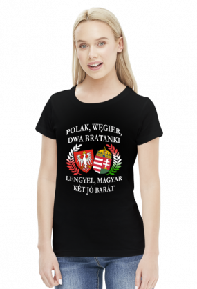 Polak, Węgier / Lengyel, magyar - koszulka damska (women's t-shirt)