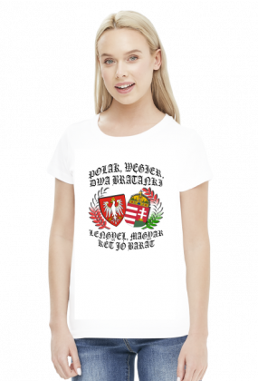Polak, Węgier / Lengyel, magyar - koszulka damska (women's t-shirt)