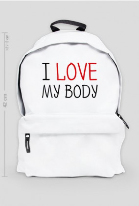 I Love My Body - Kocham Moje Ciało - plecak 42 cm