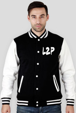 Bluza, bejsbolówka, kolor czarno biały z logiem. Rozmiary od S do XXL