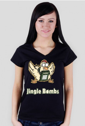 CSGO: Jingle Bombs (Damska V-Neck)