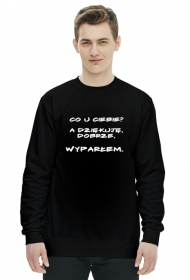 Bluza męska - wyparcie (biały napis)