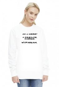 Bluza damska - wyparcie (czarny napis)