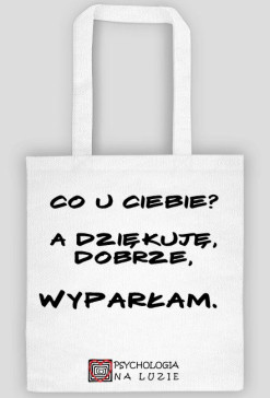 Torba z czarnym napisem - wyparcie