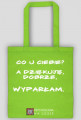 Torba z białym napisem - wyparcie