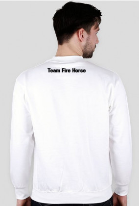 (Biała) Bluza z logo Team Fire Horse