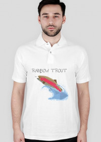 Koszulka polo Raibow Trout White