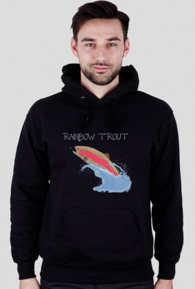 Bluza z kapturem Raibow Trout Black