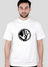 t-shirt biały muzyka przeciwko rasizmowi