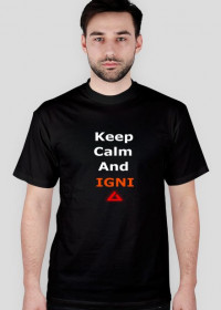 Koszulka (Męska) "Keep Calm And Igni"