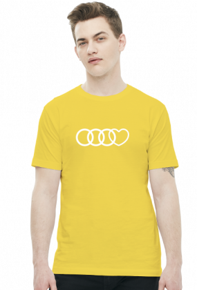 'Audi heart' koszulka męska