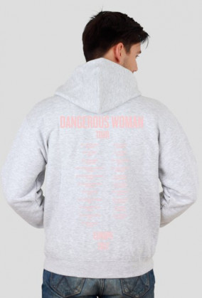 Rozsuwana bluza uniseks z kapturem "Dangerous Woman Tour: Europe"