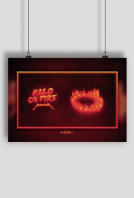 Halo On Fire Poster