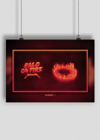 Halo On Fire Poster