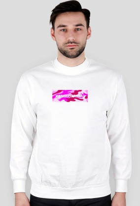 bluza bez kaptura pink camo lable