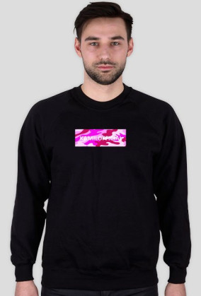 bluza bez kaptura pink camo lable