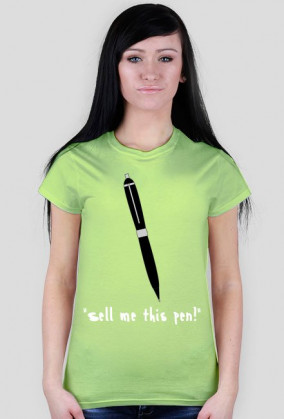 T-shirt "Sell me this pen" Wilk z Wall Street