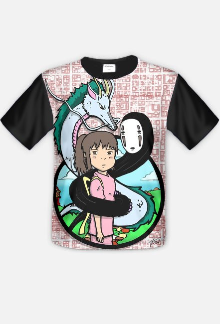 T-shirt "Spirited Away" anime fullprint