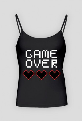 Tank-top Game Over damski