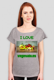 Koszulka I love vegetables